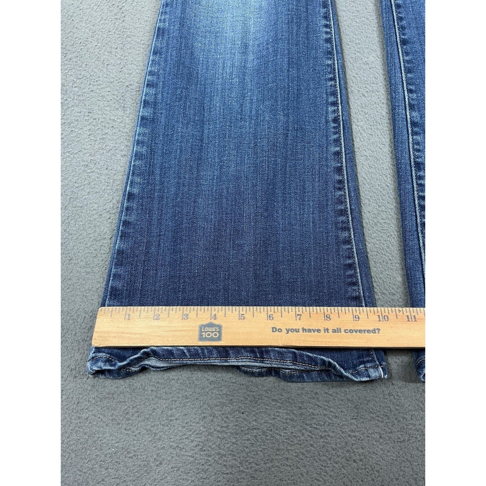 Levi's 726 Flare Jeans Womens 31 Blue Medium Wash High Rise Stretch Denim - Picture 4 of 11